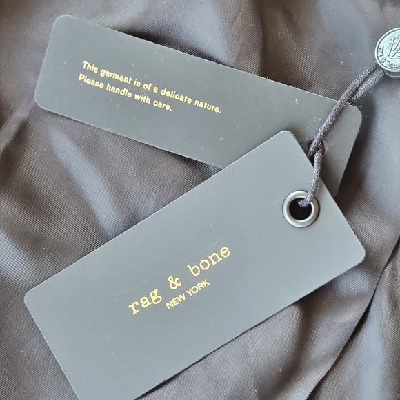 Rag & Bone Ezra Cotton-Blend Linton Tweed Long Blazer Size 0 Cream And Blue - Picture 6 of 9